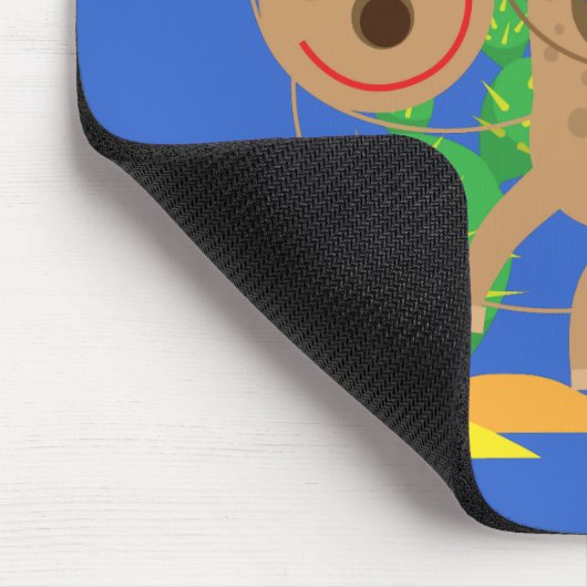 女性のカーボーイおよび馬 マウスパッド (コーナー)