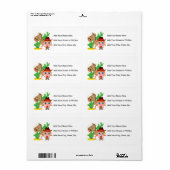 女性のカーボーイおよび馬 ラベル (フルシート)