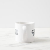 女性のカーボーイかわいこちゃん エスプレッソカップ (裏面)