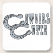 女性のカーボーイかわいこちゃん コースター (正面)