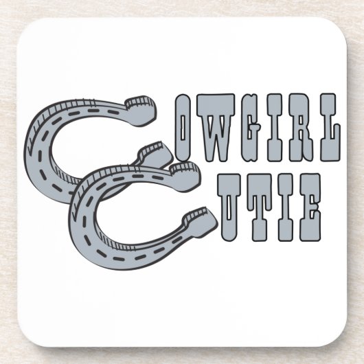 女性のカーボーイかわいこちゃん コースター (正面)