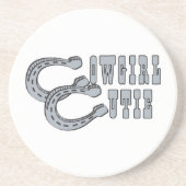 女性のカーボーイかわいこちゃん コースター (正面)