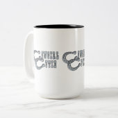 女性のカーボーイかわいこちゃん ツートーンマグカップ (正面左)