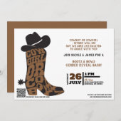 女性のカーボーイかカウボーイか?国の西部のジェンダーが明らかにする 招待状 (正面/裏面)