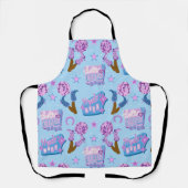 女性のカーボーイが騒ぐ エプロン (正面)