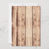 女性のカーボーイとインディアンパーティの招待状 招待状 (裏面)