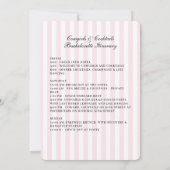 女性のカーボーイとカクテルバチェロレッテ週末 招待状 (裏面)