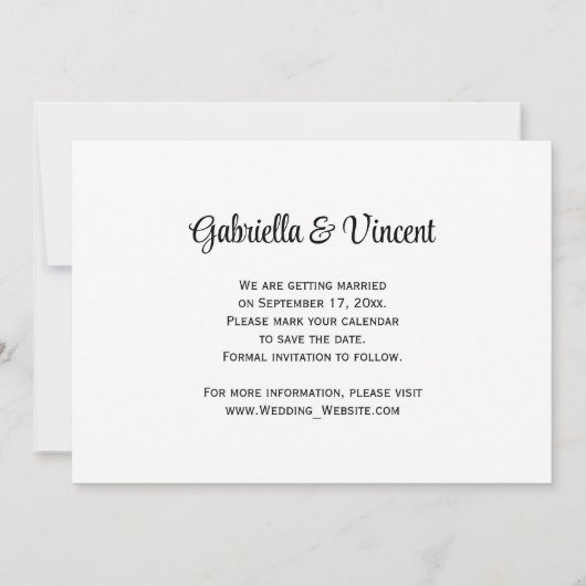 女性のカーボーイとサンフラワーズウェスタンザデイト 招待状 (裏面)