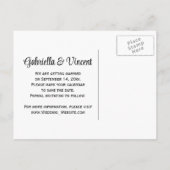 女性のカーボーイとサンフラワーズウェスタンザデイト 案内ポストカード (裏面)