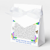 女性のカーボーイと馬の迷路と風船ありがとう フェイバーボックス (正面サイド)