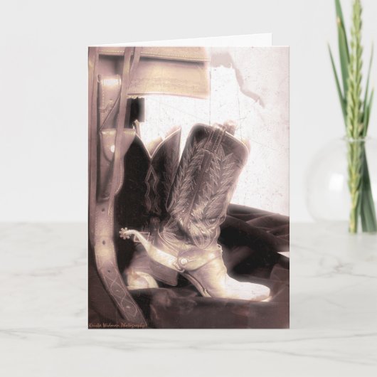 女性のカーボーイのギア02のカード カード (正面)