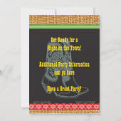 女性のカーボーイのバチェロレッテの招待状 招待状 (裏面)