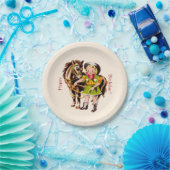 女性のカーボーイのパーティー ペーパープレート (パーティー)