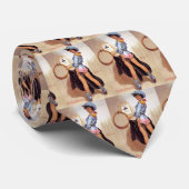 女性のカーボーイのピンナップのタイ ネクタイ (ロール)
