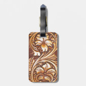 女性のカーボーイのファッションの西欧諸国の花柄の革 ラゲッジタグ