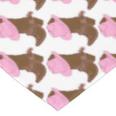 女性のカーボーイのブーツ テーブルクロス (アングル)