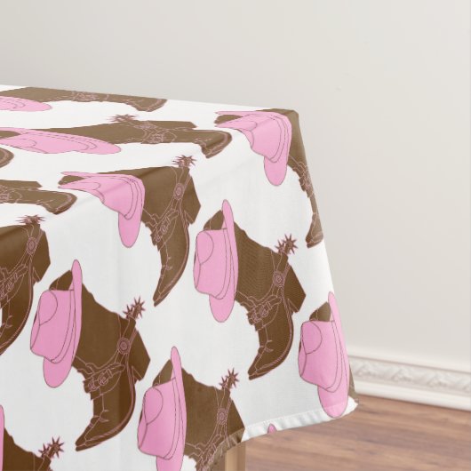 女性のカーボーイのブーツ テーブルクロス (インサイチュ)