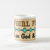 女性のカーボーイのプライドのマグのコップ マグカップ (中央)