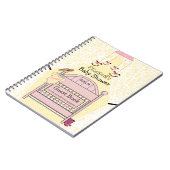 女性のカーボーイのベビーシャワーの来客名簿 ノートブック (左側)