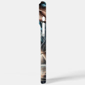 女性のカーボーイのミッドナイトライドと穏やかな反射 Case-Mate iPhoneケース (裏面 / 左)