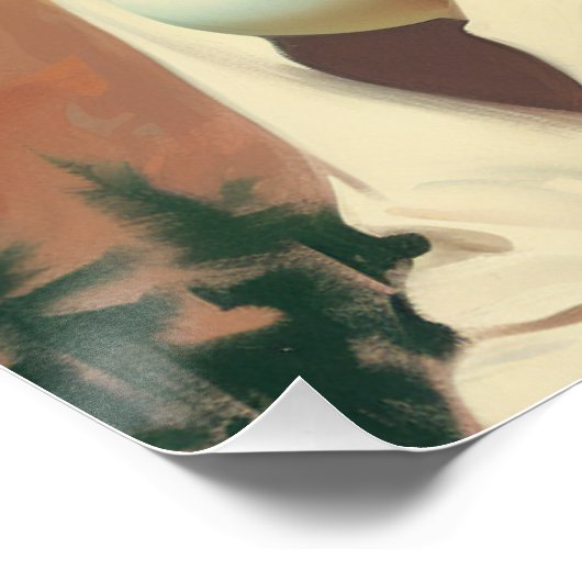 女性のカーボーイのロマンチックなトレイル：ワイルドウエストウィスパー ポスター (コーナー)