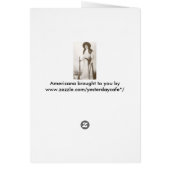 女性のカーボーイの写真ポートレートライフルを持つ， c1910 (裏面)