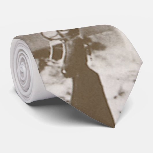 女性のカーボーイの写真ポートレートライフルを持つ， c1910 ネクタイ (ロール)