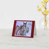 女性のカーボーイの夢のグリーティングカード カード (黄色い花)