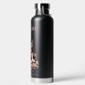 女性のカーボーイの夢 – サドル、ホースシューズ&ギター ウォーターボトル (左面)