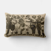 女性のカーボーイの枕 ランバークッション (正面)