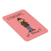 女性のカーボーイの組み合わせプレミアムフレキシマグネット マグネット (右側)