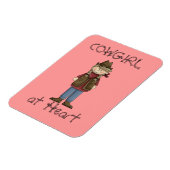 女性のカーボーイの組み合わせプレミアムフレキシマグネット マグネット (左側)