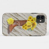 女性のカーボーイの花束のIPhone 5の場合 Case-Mate iPhoneケース (裏面(横))