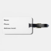 女性のカーボーイの荷物のラベル-ブロンドの女性 ラゲッジタグ (裏面横)