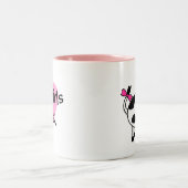 女性のカーボーイの規則のコーヒー・マグ ツートーンマグカップ (中央)