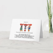 女性のカーボーイの誕生日のパーティの招待状カード 招待状 (裏面)