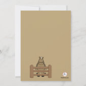 女性のカーボーイの集合の誕生日のパーティの招待状 招待状 (裏面)