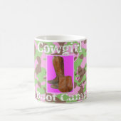 女性のカーボーイのbootcamp コーヒーマグカップ (中央)