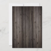 女性のカーボーイはウェスタンのカウボーイブーツを着ている 招待状 (裏面)