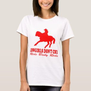 女性のカーボーイは叫びません Tシャツ