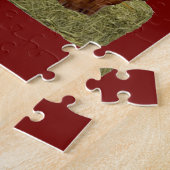 女性のカーボーイは大きいブーツ置きました ジグソーパズル (側面)