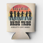 女性のカーボーイは女の子のヴィンテージ素朴な週末を行遠くにく 缶クーラー (正面)