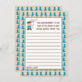 女性のカーボーイまたはカウボーイジェンダーがアドバイスカードを表示 招待状 (正面/裏面)