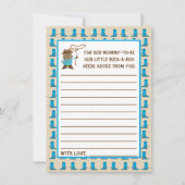 女性のカーボーイまたはCowboyの性別を示すアドバイスカード 招待状 (正面)