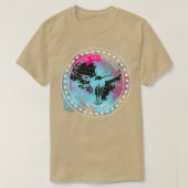 女性のカーボーイも小さな岩の山のよう転がに Tシャツ (デザイン正面)