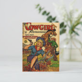 女性のカーボーイアウト範囲 ポストカード (スタンド正面)