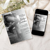 女性のカーボーイアンドフェンスバーンパーティー卒業招待状 招待状