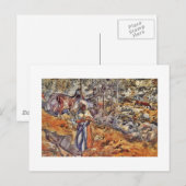 女性のカーボーイイン・メドウ ポストカード (正面/裏面)