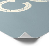 女性のカーボーイウェスタンタイポグラフィレトロランチキャビン ポスター (角)