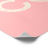 女性のカーボーイウェスタンタイポグラフィレトロランチキャビン ポスター (角)